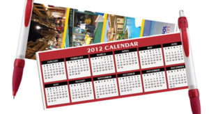 Pen With Calendar Pull Out Banner Pens USA